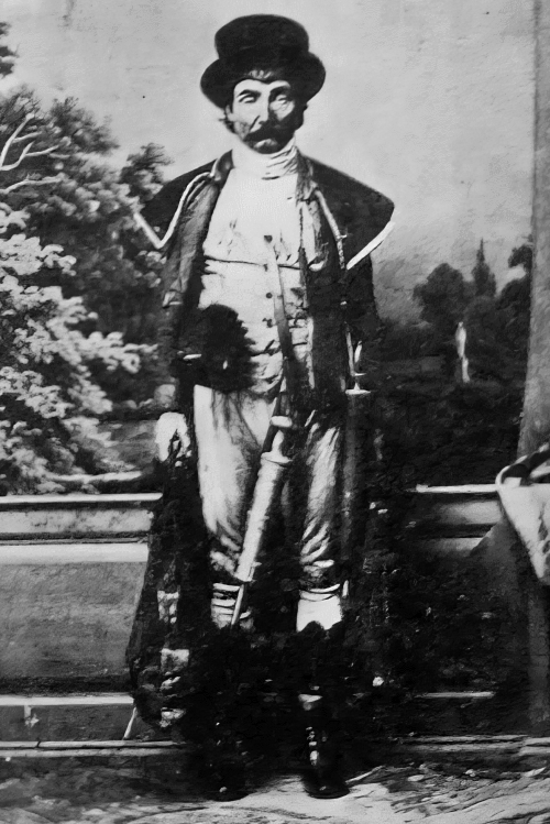 Fosip Freudenreich u predstavi <em>Majmun i zaručnik</em>, 1867.