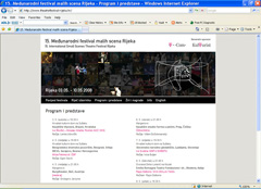 Kultura na internetu: www.theatrefestival-rijeka.hr (Međunarodni festival malih scena)