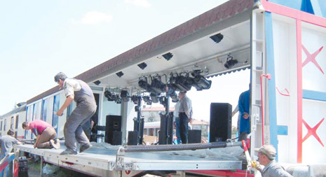 Postavljanje vagona-pozornice