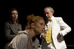 Narodno pozorište u Beogradu, Lukas Barfuss, Seksualne neuroze naših roditelja, red. Tanja Mandić Rigonat (fotografija s premijere na kojoj je u ulozi Dore nastupila Vanja Ejdus Kostić)