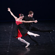 Bojana Nenadović Otrin i Lukas Zuschlag; Slovensko narodno gledališče Ljubljana, Tango za Rahmaninova, kor. Hans van Manen i Ivo van Zwieten