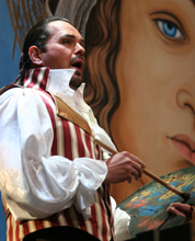 HNK Ivana pl. Zajca Rijeka: Giacomo Puccini, Tosca, red. Damir Zlatar Frey; Davor Lešić (Mario Cavaradossi), foto: Dražen Šokčević (HNK Ivana pl. Zajca Rijeka)